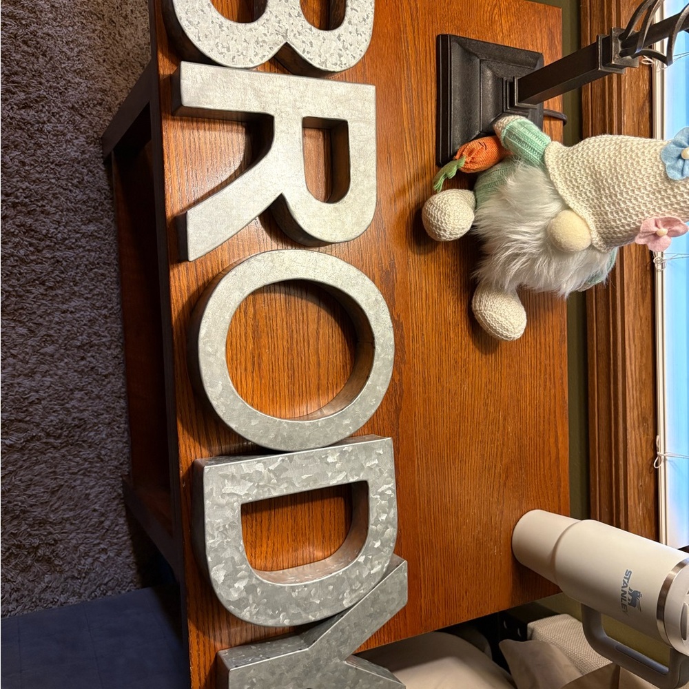 Pottery Barn Teen Silver Wall Letters